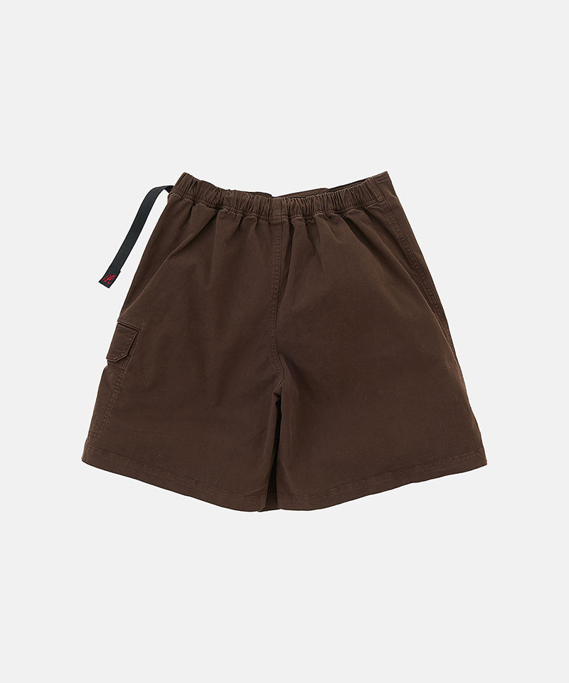 Back view of a Gramicci G-Skort in the color chocolate on a light-tone background.