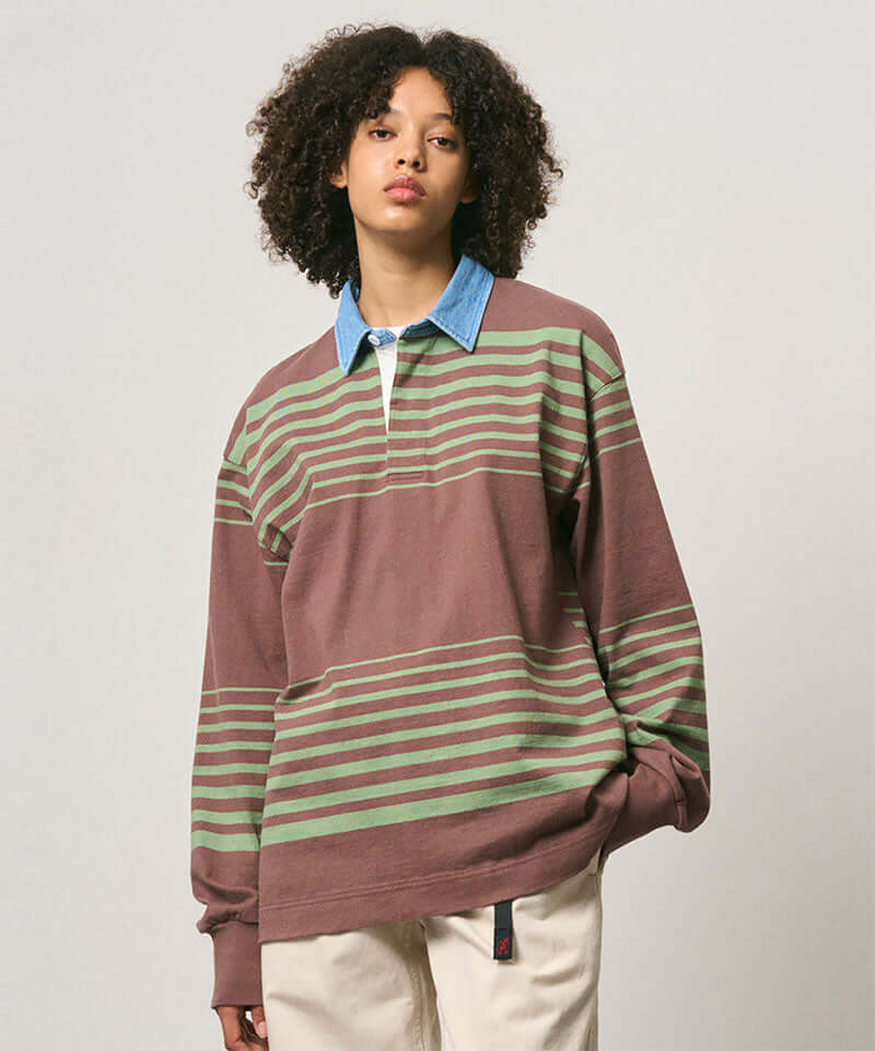 Gramicci Langdon Rugby Shirt Color: PEPPERCORN