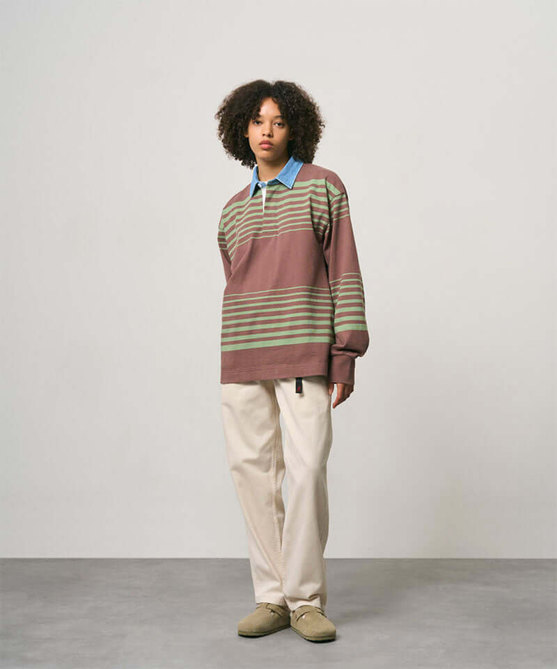Gramicci Langdon Rugby Shirt Color: PEPPERCORN