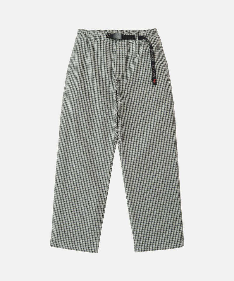 Gramicci Dobby Plaid Gramicci Pant Straight Fit Color: STONE