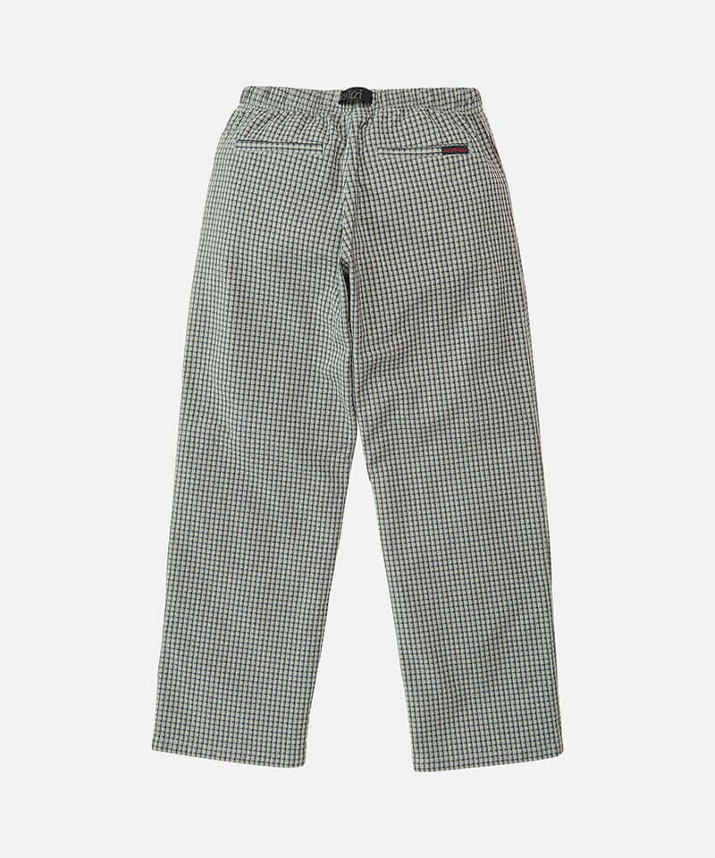 Gramicci Dobby Plaid Gramicci Pant Straight Fit Color: STONE