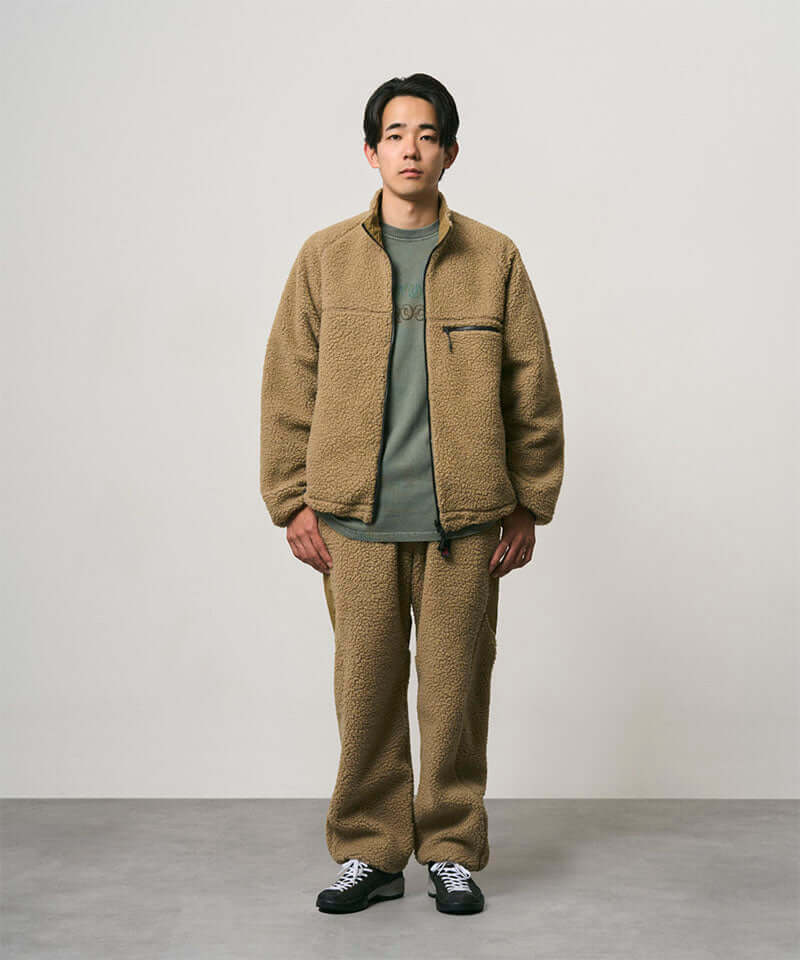 Gramicci Reversible Sherpa Pant Color: BEIGE