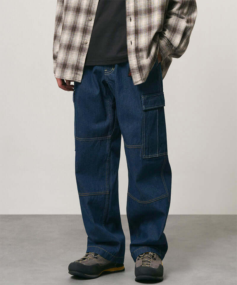 Gramicci Denim Cargo Pant Color: RINSED INDIGO