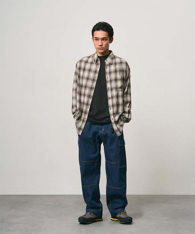 Gramicci Denim Cargo Pant Color: RINSED INDIGO