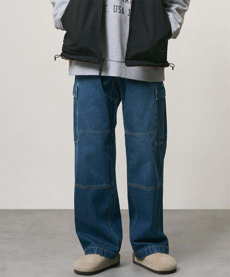 Gramicci Denim Cargo Pant Color: STONE DENIM