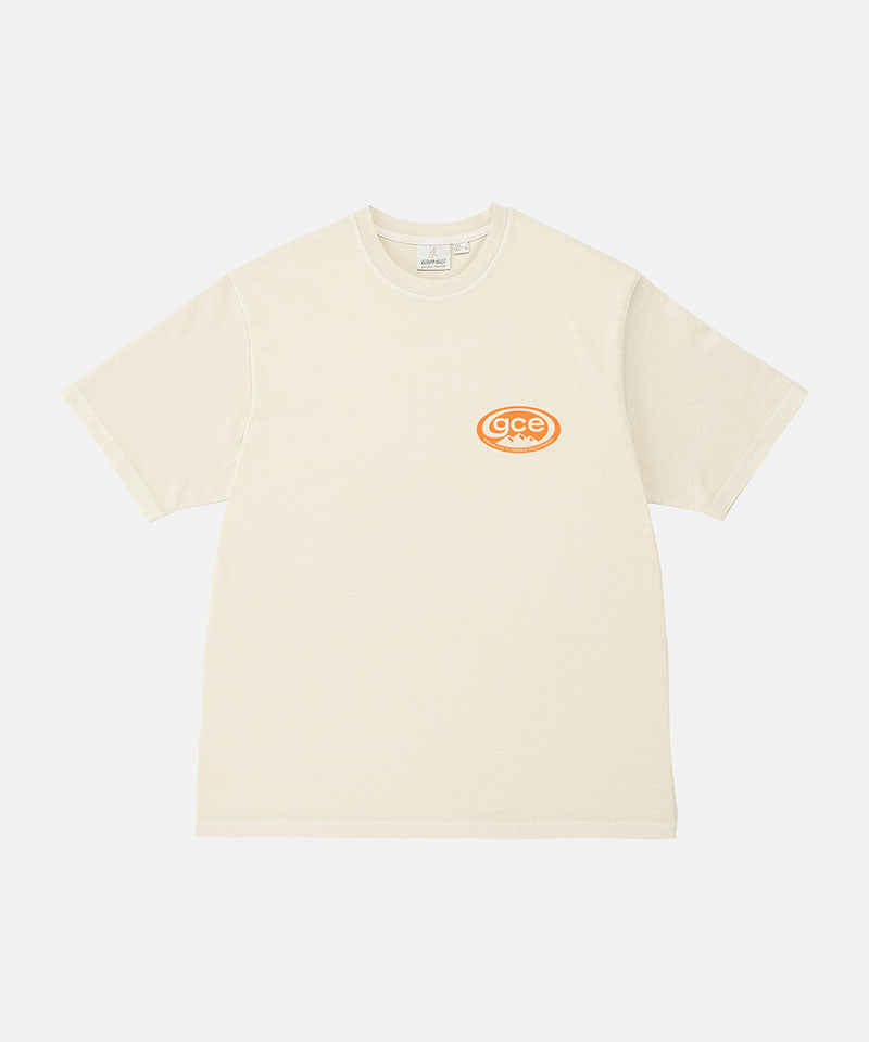 Gramicci natural pigment colored GCE Tee Pigment Dyed against a light-tone background.