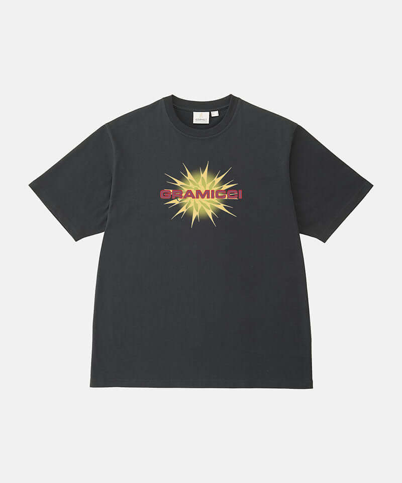 Gramicci vintage black Starburst Tee with a graphic against a light-tone background.