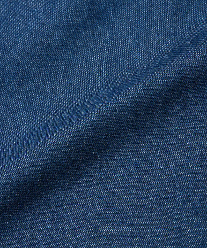 Stone colored Gramicci Denim Carpenter Skirt fabric swatch.