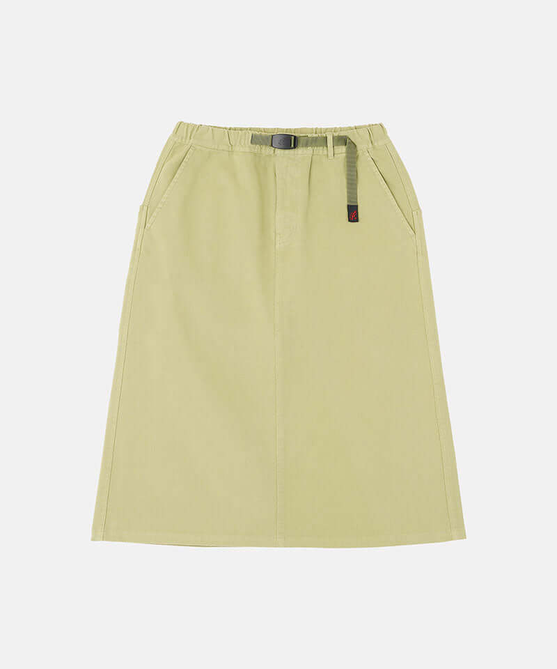 Elm colored Gramicci Venture Skirt against a light-tone background.