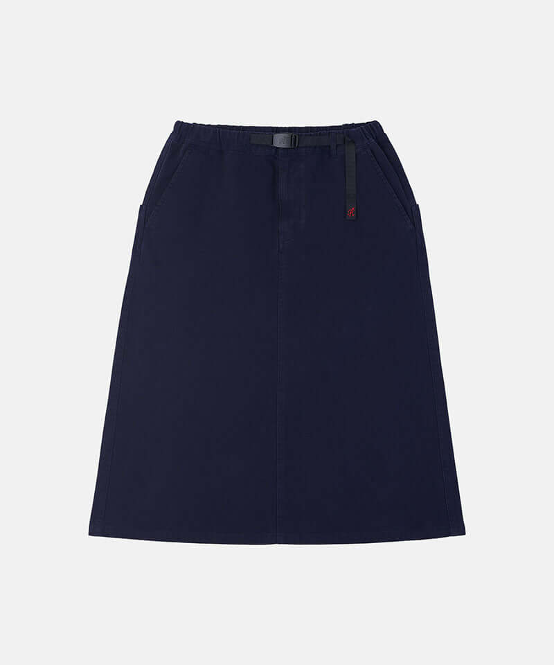 Ink colored Gramicci Venture Skirt against a light-tone background.
