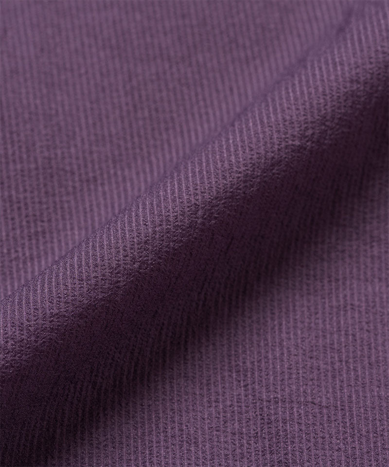Gramicci iris purple Ultra-Light Packable Jacket fabric swatch.
