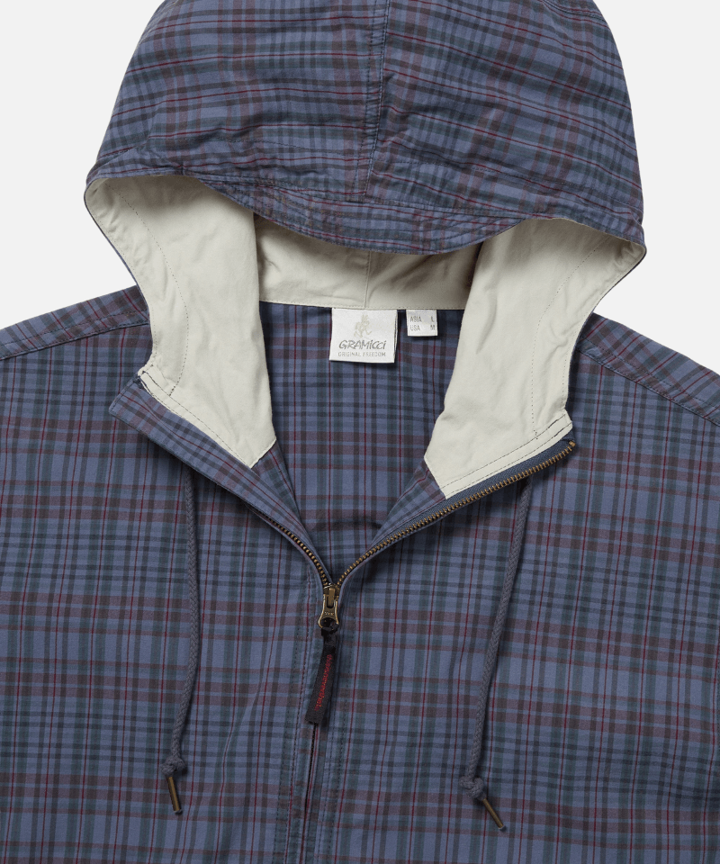 Gramicci Gramicci & thisisneverthat Washed Wind Jacket Color: NAVY PLAID