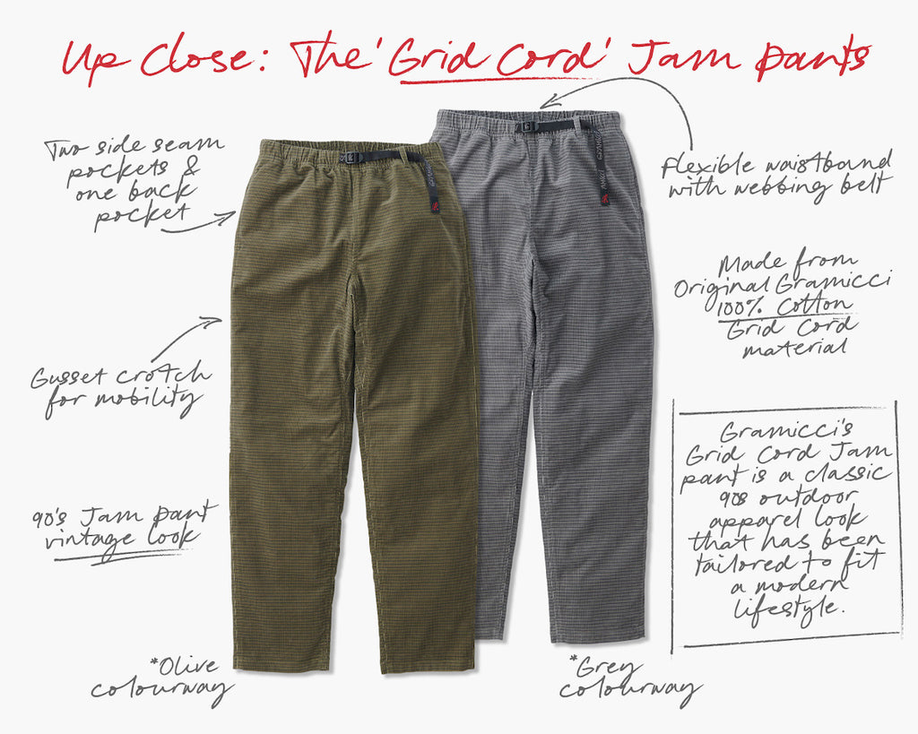 Up Close: The 'Grid Cord' Jam Pants