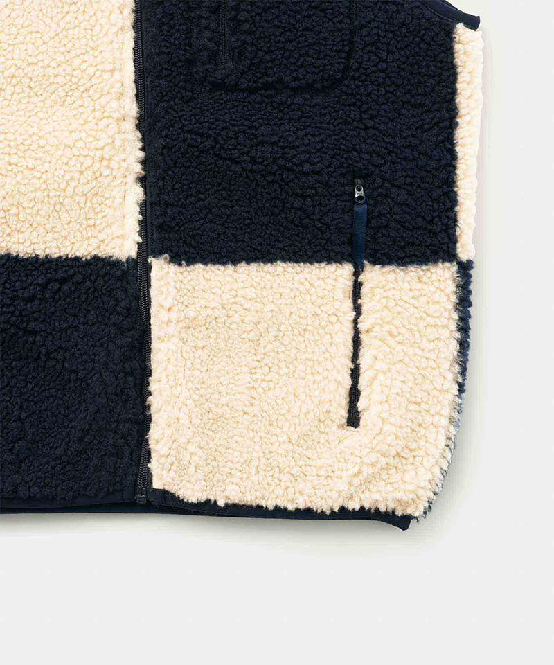 Checkered Sherpa Vest – Gramicci Checkered Sherpa Vest – Gramicci