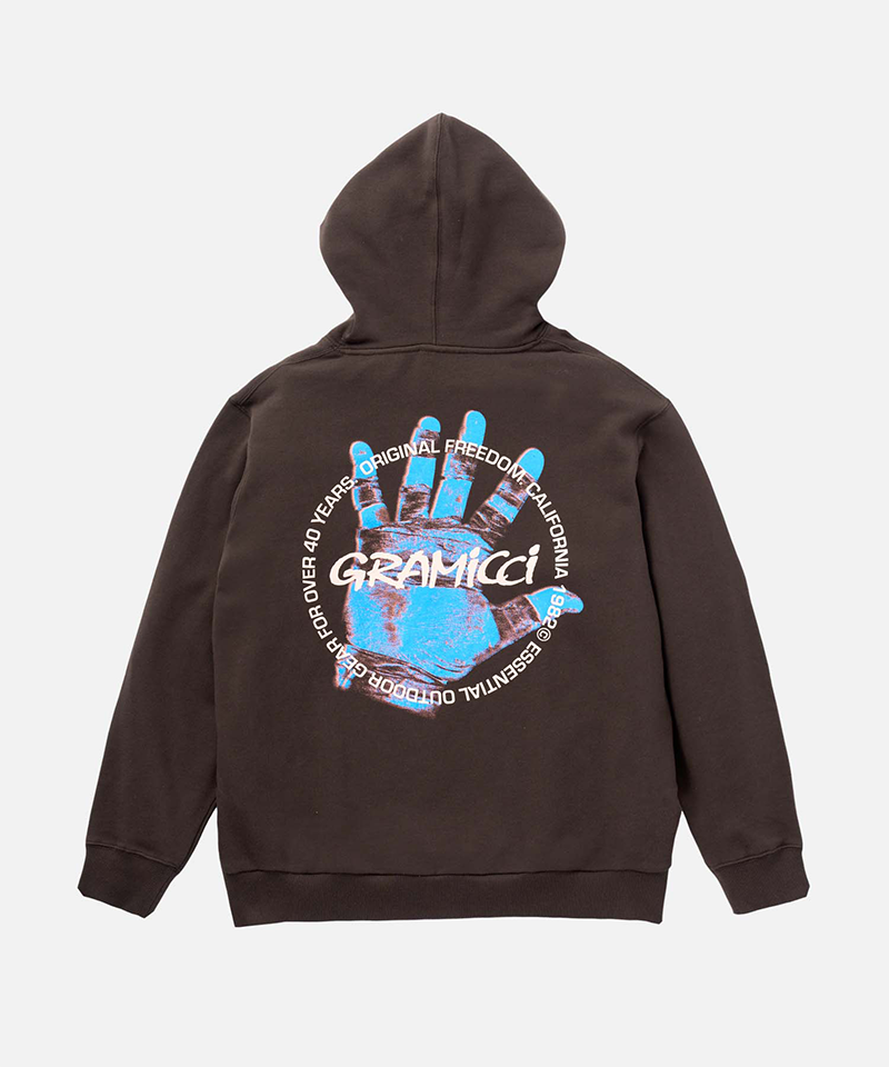 Climber's Hand Hooded Sweatshirt – Gramicci Climber's Hand Hooded Sweatshirt – Gramicci