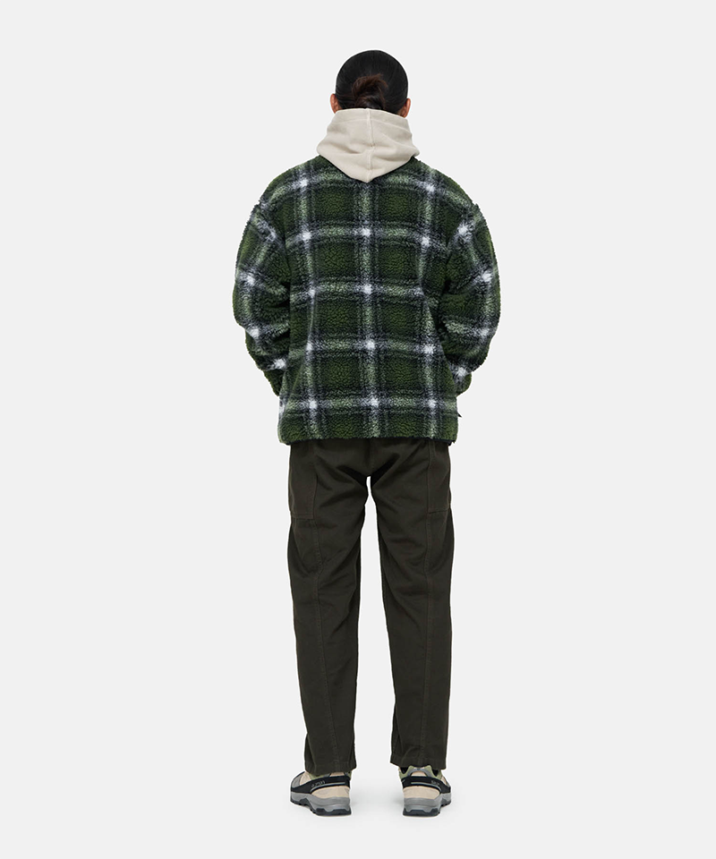Shadow Plaid Sherpa Jacket – Gramicci Shadow Plaid Sherpa Jacket – Gramicci