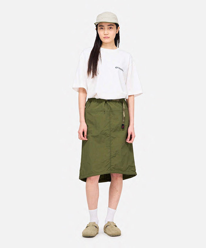 スカート GRAMICCI NYLON PACKABLE MIDI SKIRT Nylon Packable Midi Skirt – Gramicci