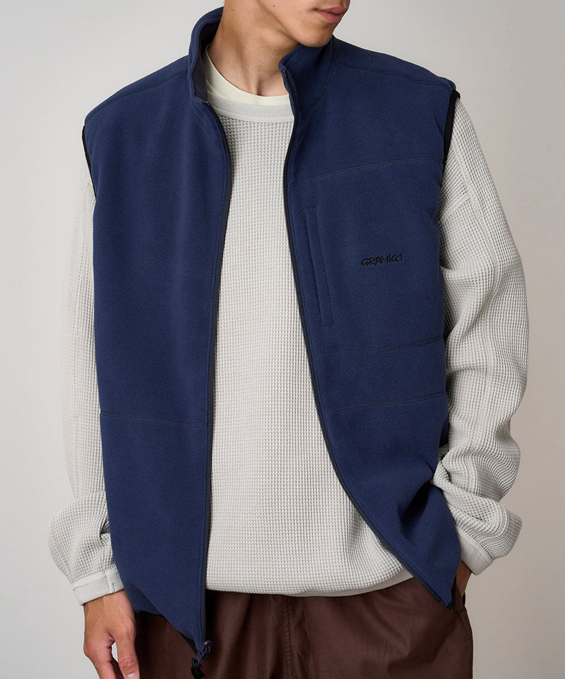 トップス GRAMICCI THERMAL FLEECE REVERSIBLE VEST Thermal Fleece Reversible Vest – Gramicci