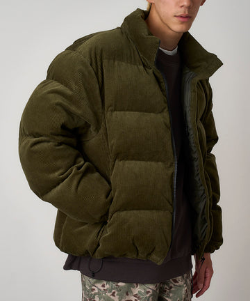 jacket clearance mens cord puffer jacket