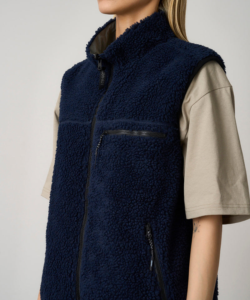 24AW GRAMICCI REVERSIBLE FLEECE VEST L ス Thermal Fleece Reversible Vest – Gramicci