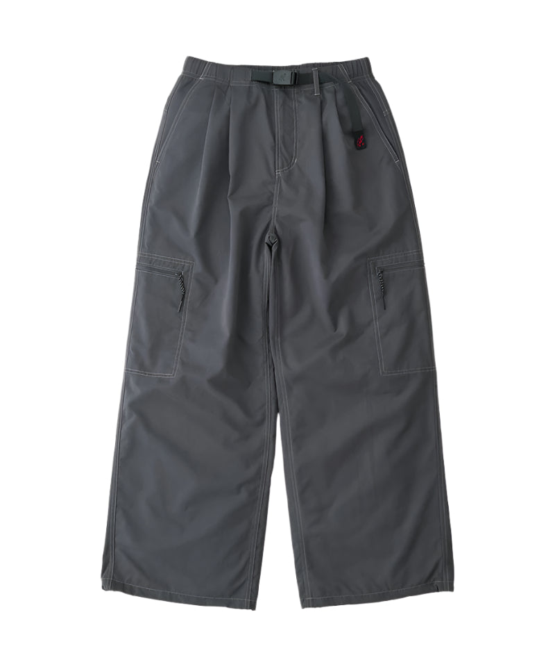 Gramicci Women's Gray cargo pants on a white background