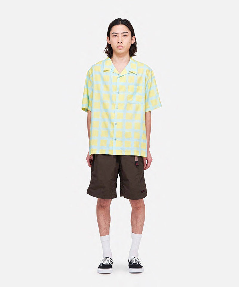 美品GRAMICCIグラミチCHECKERD RAYON SHIRT CHECKERD RAYON SHIRT｜チェッカードレーヨンシャツ（シャツ