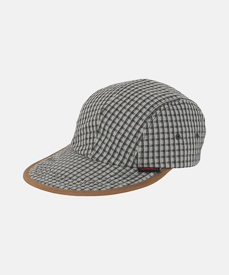 Gramicci Dobby Plaid Long Bill Cap Color: STONE