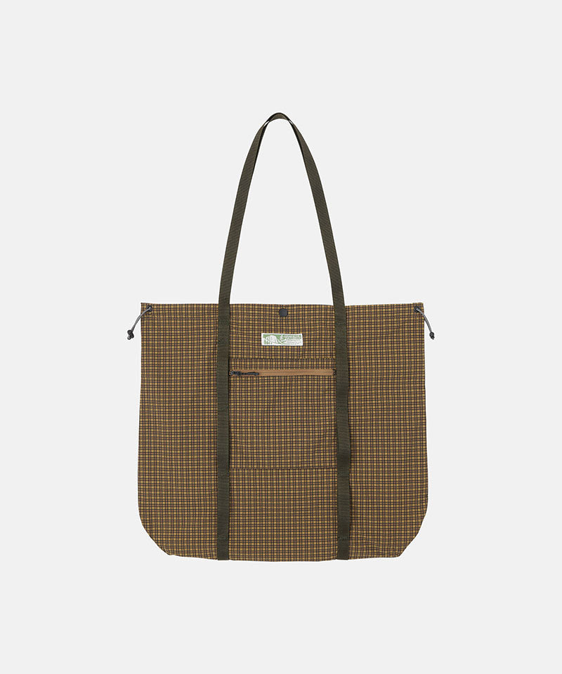 Gramicci Utility Tote Bag Color: BROWN CHECK
