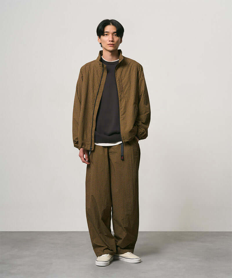 パンツ ANDMARY Ribbon check mini pants brown M Mini Check Nylon Pant – Gramicci