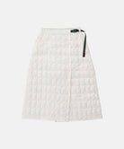 Frost colored Gramicci G-Zero Primaloft Skirt against a light-tone background.