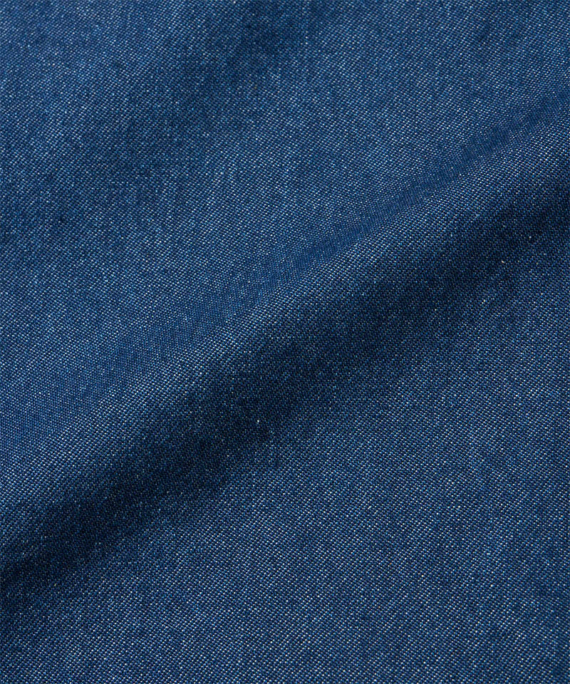 Stone colored Gramicci Denim Carpenter Skirt fabric swatch.