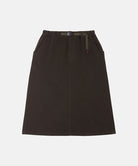 Coffee colored Gramicci Venture Skirt against a light-tone background.