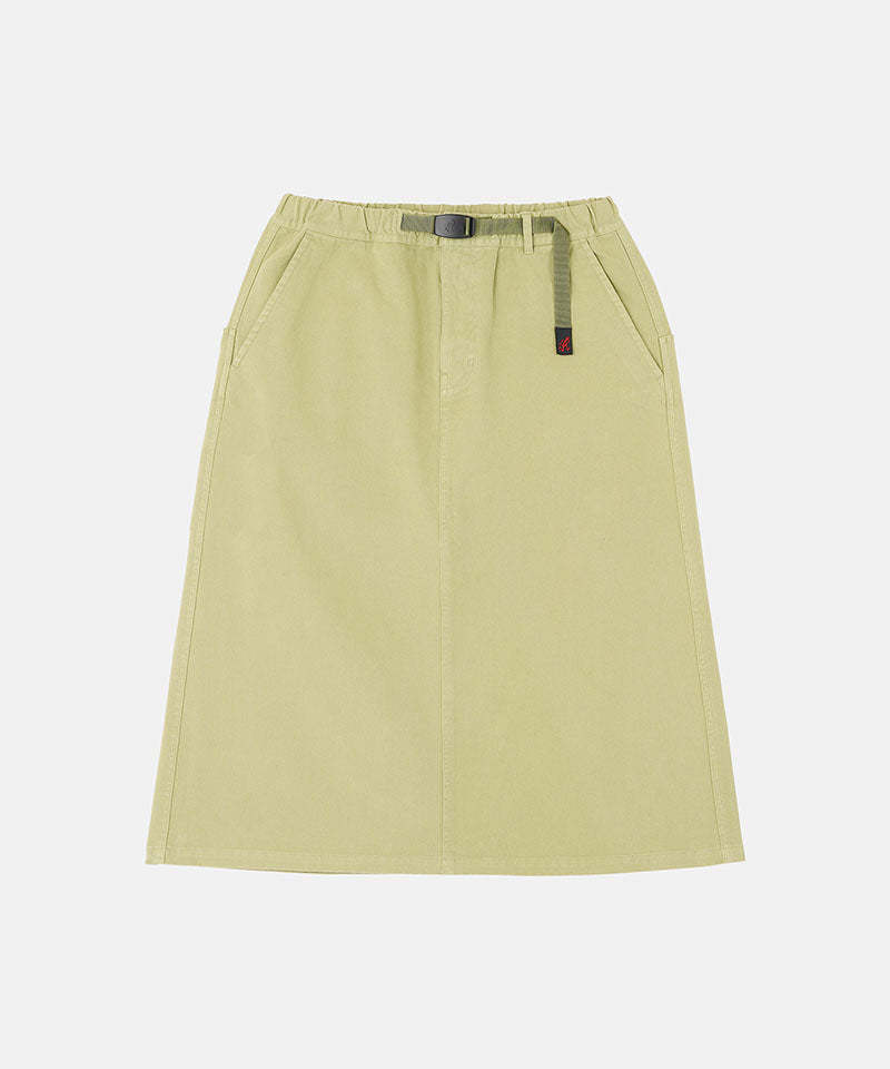 Elm colored Gramicci Venture Skirt against a light-tone background.