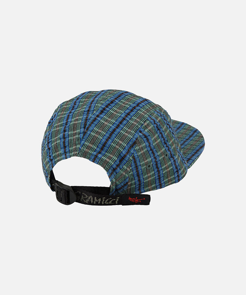 帽子 LAUG PLAID ORGANIC COTTON CAP (BLUE) Plaid Cotton Cap