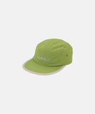 Jade green colored Nylon Gramicci Cap with a gray brim and logo on a light tone background.