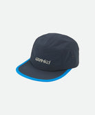 British Navy colored Nylon Gramicci Cap with blue rim on a light tone background.