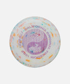 Colorful frisbee with Gramicci text and graphics on a white background