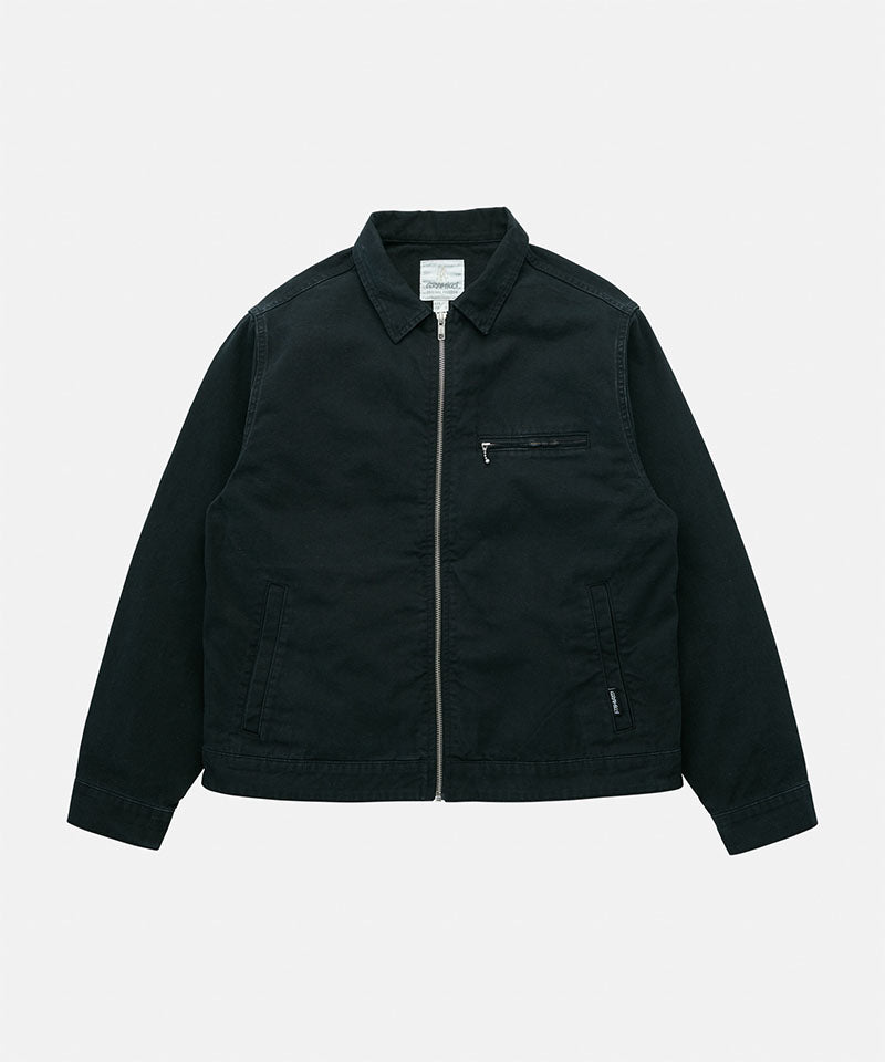 Gramicci black Taos Canvas Jacket against a light-tone background.