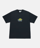 Gramicci vintage black Turtle Tee with a turtle graphic against a light tone background.
