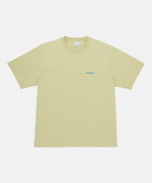 Gramicci lime colored Ice Sculpture Tee with Gramicci branding against a light tone background.