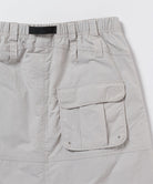 Light gray skirt with a visible brand label on a white background