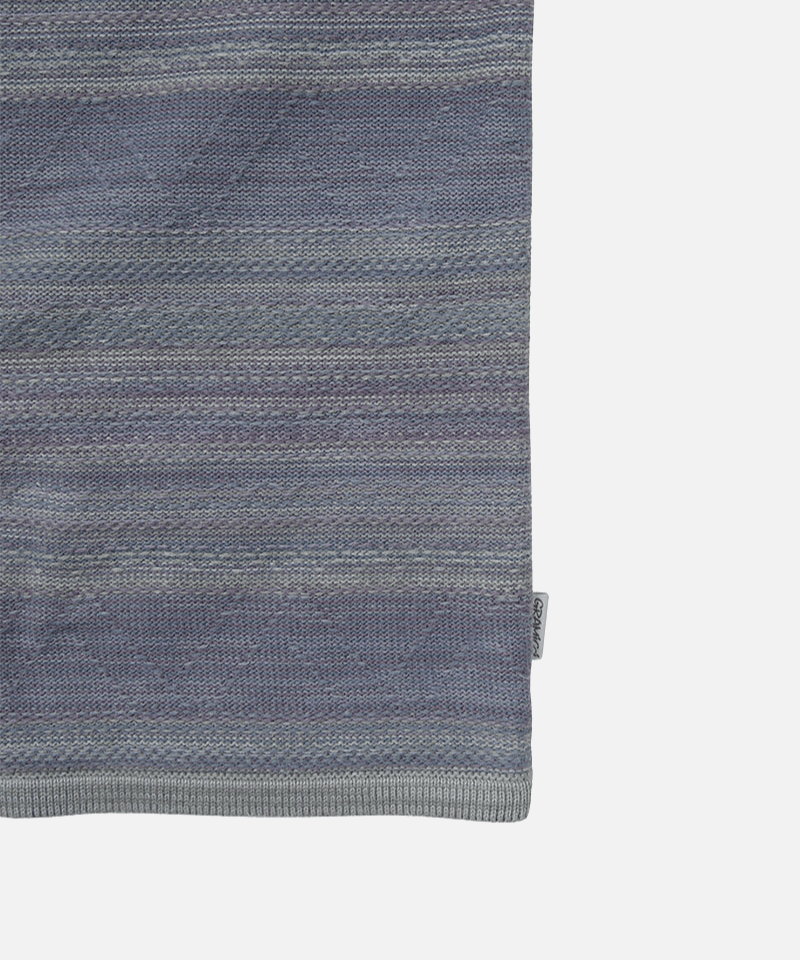 Gramicci & thisisneverthat Pattern Knit Crew Color: SAGE STRIPE