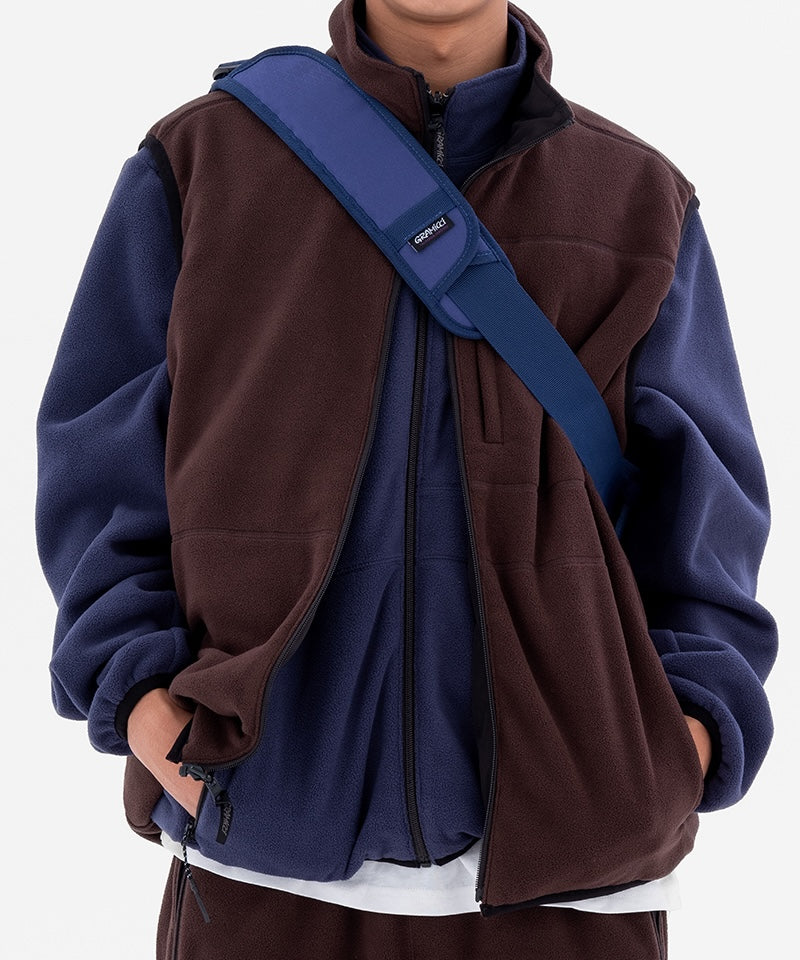 24AW GRAMICCI REVERSIBLE FLEECE VEST L ス Gramicci Reversible Fleece Vest
