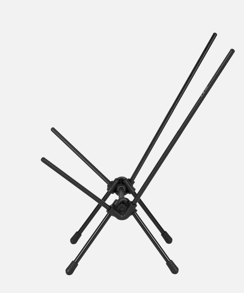 Black Gramici &Helinox Chair One folding frame against a light-tone background.