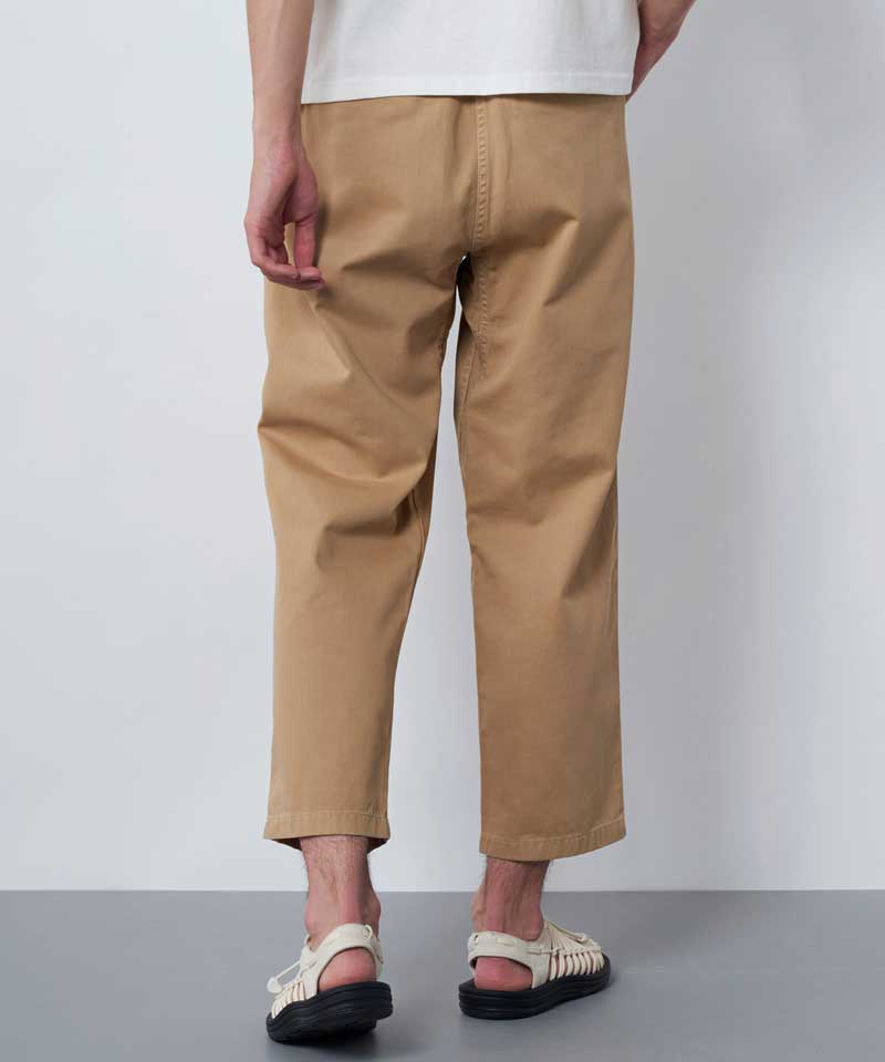 Gramicci cotton trousers Loose Tapered Pant beige color