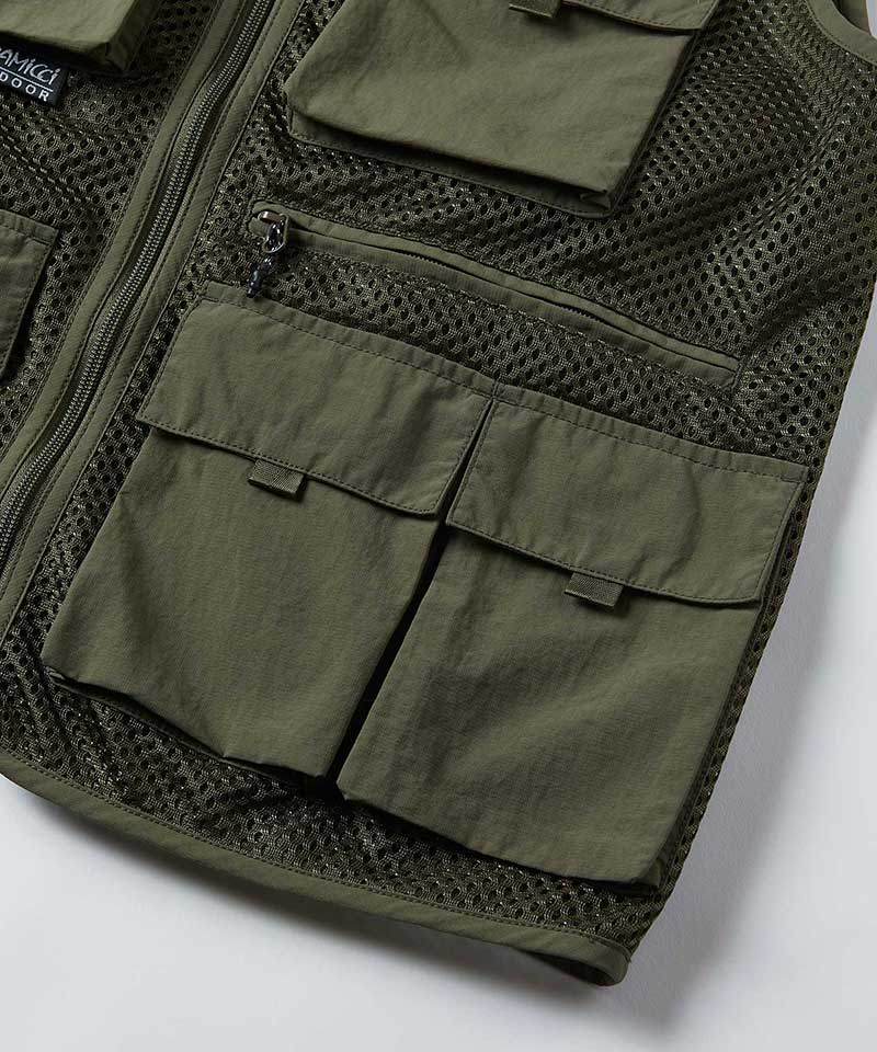 Gramicci Gone Fishing Vest Army Green / S